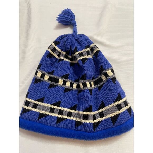 Turtle Fur VTG Aztec Knit Wool Beanie Hat - Picture 1 of 6